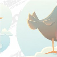 Cartoon bird