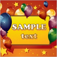 cartoon birthday card vector