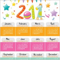 cartoon clip art calendar 2011