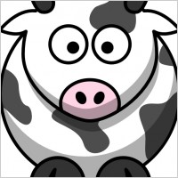 Cartoon Cow clip art
