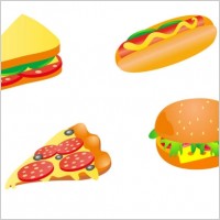 cartoon fast food 03 vector