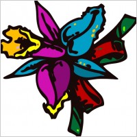 Cartoon Flowers clip art