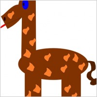 Cartoon Giraffe clip art
