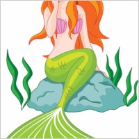 Cartoon mermaid 02 vector Free vector in Encapsulated PostScript eps
