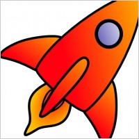 Cartoon Rocket clip art