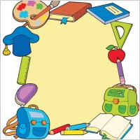 cartoon school supplies 05 vector