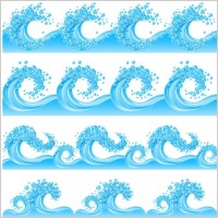 cartoon spray patterns 01 vector