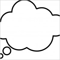 Cartoon thought bubble