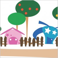 Cartoon village