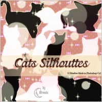 Cats Silhouettes Brushes