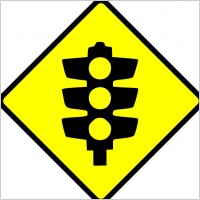 Caution Traffic Lights clip art