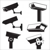 
								CCTV Camera Vector Graphics							