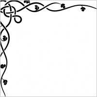 Celtic Vine Corner clip art