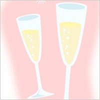 Champagne Glasses clip art