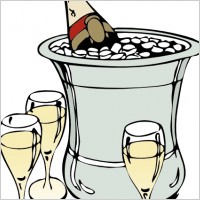 Champagne On Ice clip art
