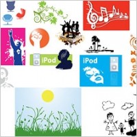 character pattern automobile and other vector