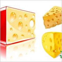 cheese block vector