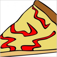 Cheese Pizza Slice clip art