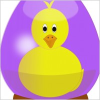 Chick in Easter Egg Globe