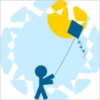 Child with a kite