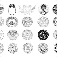 chinese classical vector of fifteen