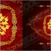 Chinese gold gorgeous patterns