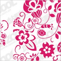 Chinese paper-cut style pattern vector