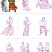 chinese traditional clothing vector 1