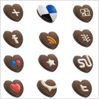 Choco Sosial icons icons pack
