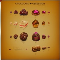 Chocolate Obsession Icon Set icons pack