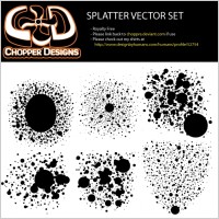 ChopperDesigns Splatter Vector Set