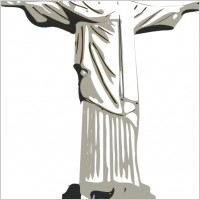 Christ The Redeemer Statue clip art