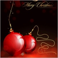 christmas ball hanging crystal style vector 1