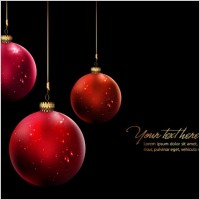 christmas ball hanging crystal style vector 3