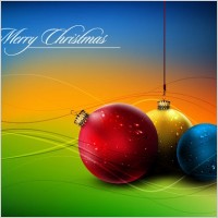 christmas ball hanging crystal style vector 5