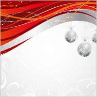 christmas ball hanging dynamic background pattern vector