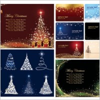 christmas card background vector