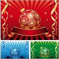 christmas decoration background vector