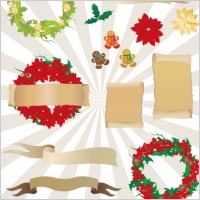 christmas element vector