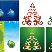 christmas element vector