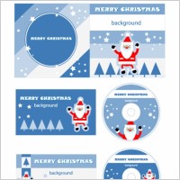 christmas element vector templates