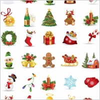 Christmas Elements Vector Collection