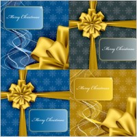 christmas gift box packaging vector
