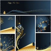christmas luxury elements vector