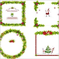 Christmas Ornament Frame Vectors