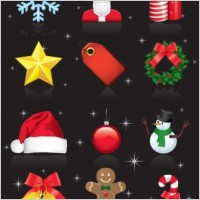 Christmas Ornaments Vector Set