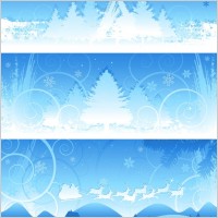 christmas snow background vector