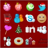 Christmas Social Icons icons pack
