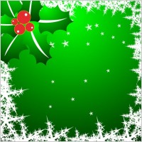 christmas star snowflake border clip art