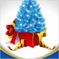 Christmas Tree and Gifts Vector